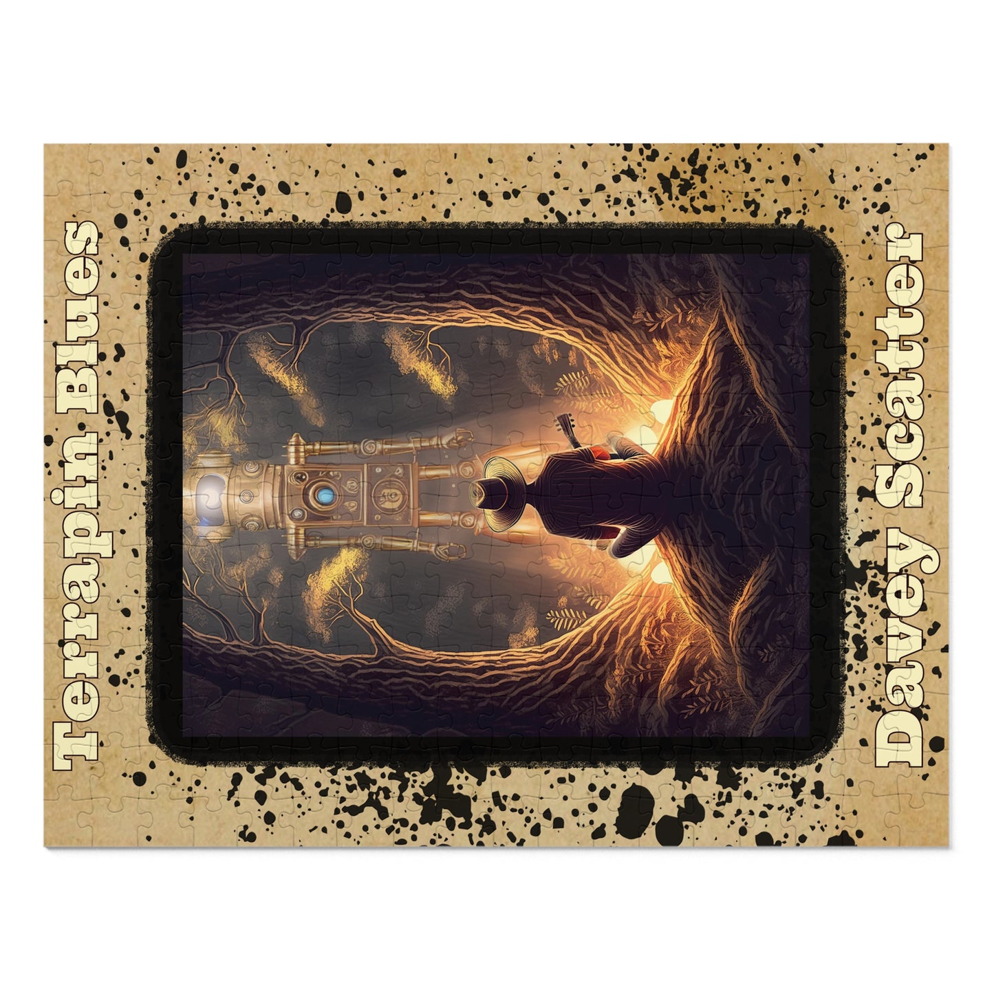 Jigsaw Puzzle with Tin