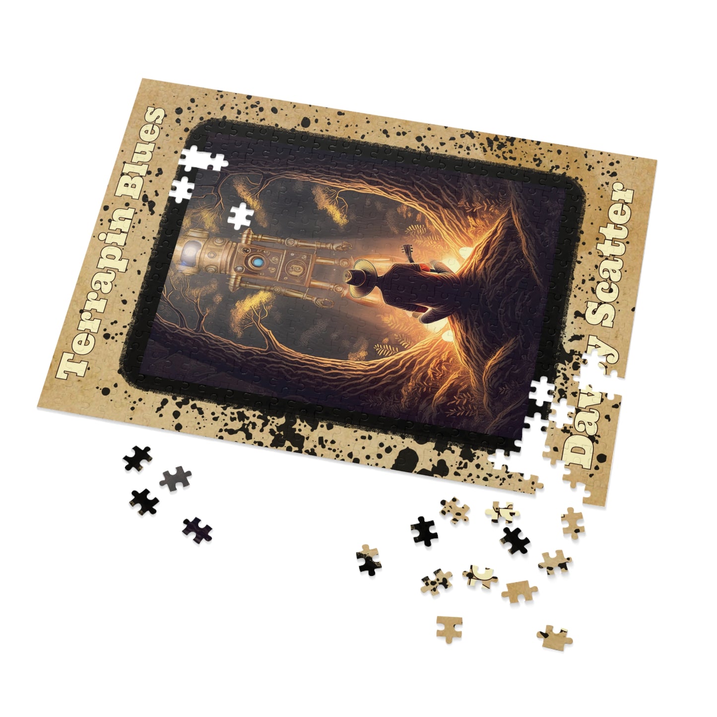 Jigsaw Puzzle with Tin