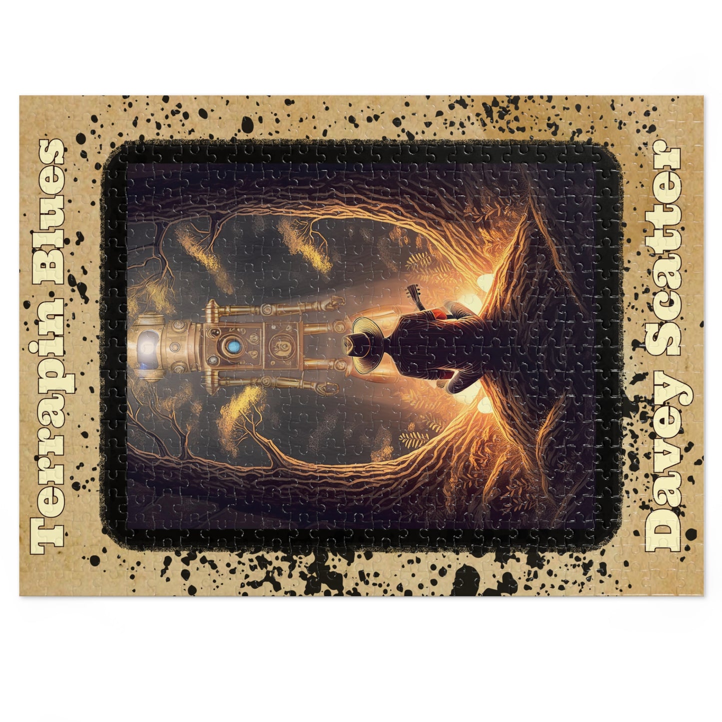 Jigsaw Puzzle with Tin
