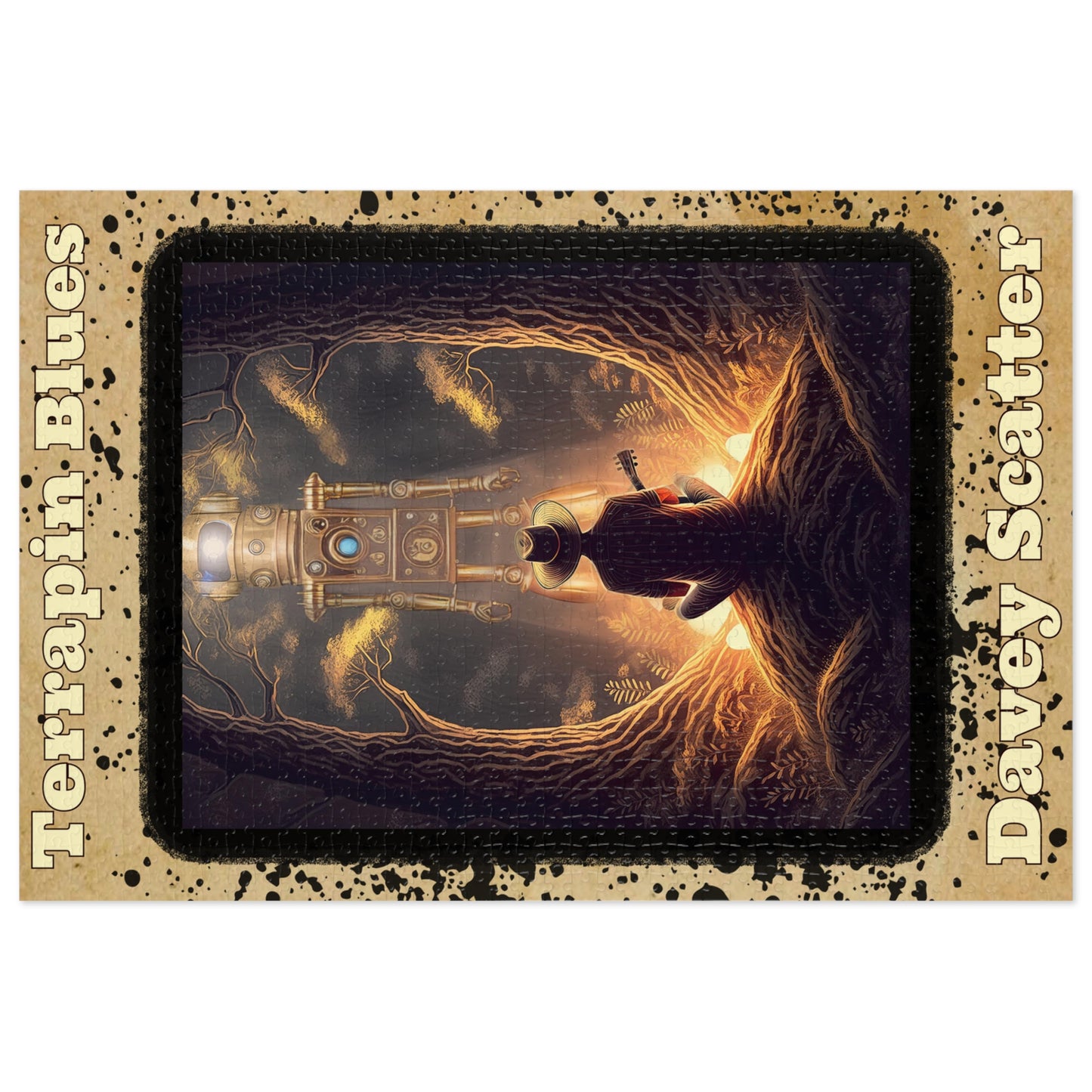 Jigsaw Puzzle with Tin