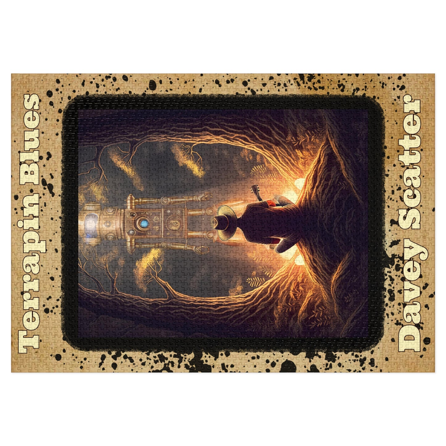 Jigsaw Puzzle with Tin