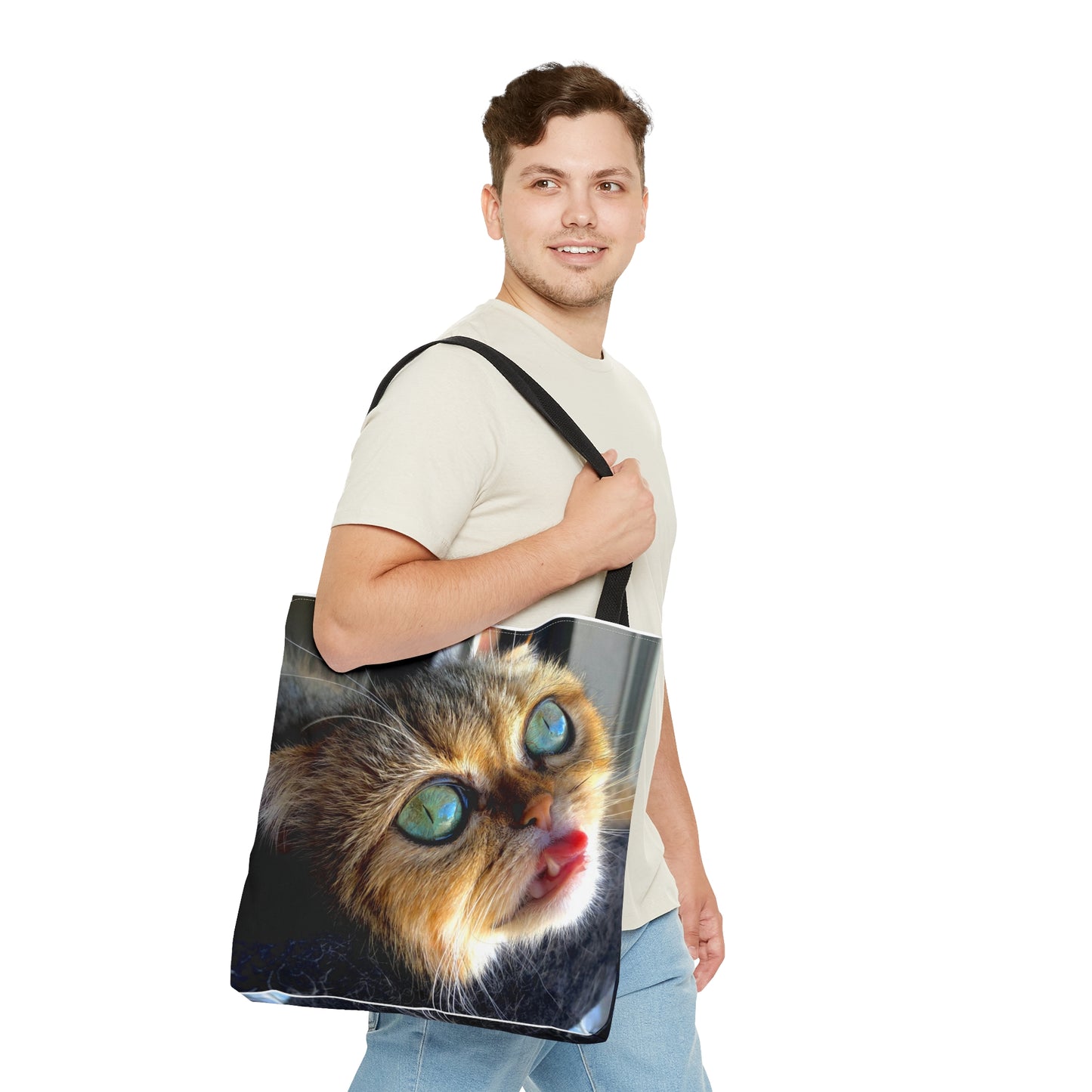 Crispy Cat Tote Bag (AOP)